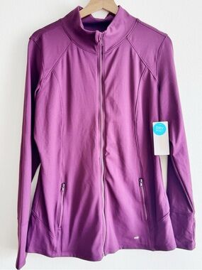 Marika Purple Full-Zip Performance Jacket XL NWT